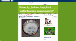 Desktop Screenshot of mickeysbeercappuzzles.blogspot.com