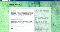 Desktop Screenshot of byrds-words.blogspot.com