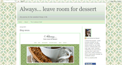 Desktop Screenshot of leave-room-for-dessert.blogspot.com