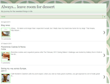 Tablet Screenshot of leave-room-for-dessert.blogspot.com