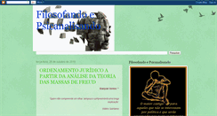 Desktop Screenshot of filosofandoepsicanalisando.blogspot.com