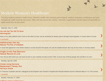 Tablet Screenshot of modernwomenhealthcare.blogspot.com