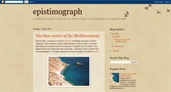 Desktop Screenshot of epistimograph.blogspot.com