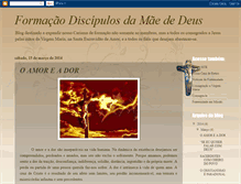 Tablet Screenshot of formacaodiscipulosdamaededeus.blogspot.com