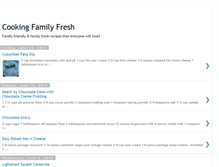 Tablet Screenshot of cookingfamilyfresh.blogspot.com