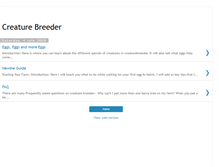 Tablet Screenshot of frogul-creaturebreeder.blogspot.com