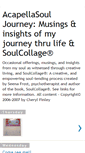 Mobile Screenshot of acapellasouljourney.blogspot.com