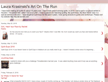 Tablet Screenshot of laurakrasinskisartontherun.blogspot.com