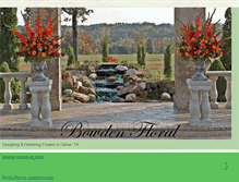 Tablet Screenshot of bowdenfloral.blogspot.com