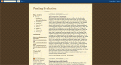 Desktop Screenshot of pendingevaluation.blogspot.com