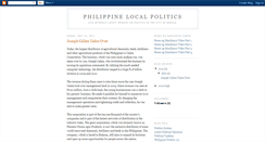 Desktop Screenshot of philippine-local-politics.blogspot.com