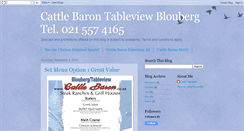 Desktop Screenshot of cattlebarontableviewblouberg.blogspot.com