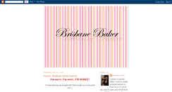 Desktop Screenshot of brisbanebaker.blogspot.com