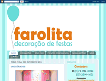 Tablet Screenshot of farolitadecoracoes.blogspot.com