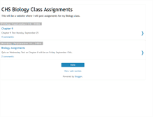 Tablet Screenshot of biologyclassassignments.blogspot.com