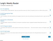Tablet Screenshot of leighsweeklyreader.blogspot.com