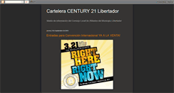 Desktop Screenshot of carteleracentury21libertador.blogspot.com