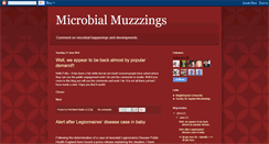 Desktop Screenshot of microbialmuzzzings.blogspot.com