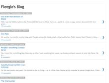 Tablet Screenshot of fleeglesblog.blogspot.com
