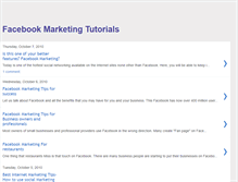 Tablet Screenshot of facebookmarketingtutorials.blogspot.com