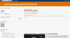 Desktop Screenshot of 21stdecember2012-endofus.blogspot.com