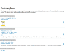 Tablet Screenshot of freshersplace-ind.blogspot.com