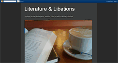 Desktop Screenshot of literature-and-libations.blogspot.com