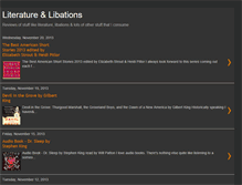 Tablet Screenshot of literature-and-libations.blogspot.com