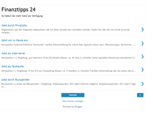 Tablet Screenshot of finanztipps24.blogspot.com