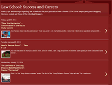 Tablet Screenshot of lawschoolsuccessandcareers.blogspot.com