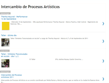 Tablet Screenshot of intercambiodeprocesosartisticos.blogspot.com