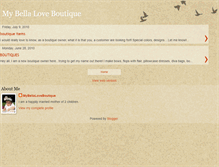 Tablet Screenshot of mybellaloveboutique.blogspot.com