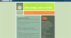 Desktop Screenshot of leftofaverage-southofnormal.blogspot.com