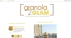 Desktop Screenshot of granola2glam.blogspot.com