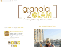Tablet Screenshot of granola2glam.blogspot.com