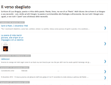 Tablet Screenshot of ilversosbagliato.blogspot.com
