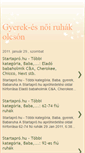 Mobile Screenshot of gyerekruhakolcson.blogspot.com