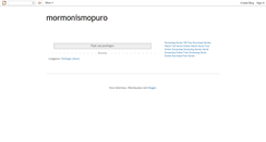 Desktop Screenshot of mormonismopuro.blogspot.com