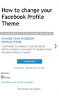 Mobile Screenshot of changefbtheme.blogspot.com