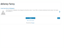 Tablet Screenshot of deloney-fanny.blogspot.com