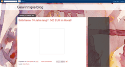 Desktop Screenshot of gewinnspielseite.blogspot.com