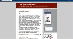 Desktop Screenshot of califaproducts.blogspot.com