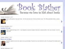 Tablet Screenshot of bookblatherblog.blogspot.com