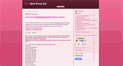 Desktop Screenshot of new-proxy-list.blogspot.com