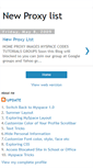 Mobile Screenshot of new-proxy-list.blogspot.com