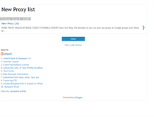 Tablet Screenshot of new-proxy-list.blogspot.com