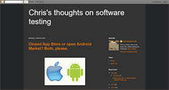 Desktop Screenshot of chrisonsoftwaretesting.blogspot.com