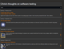 Tablet Screenshot of chrisonsoftwaretesting.blogspot.com