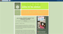 Desktop Screenshot of justicefornbcworkers.blogspot.com