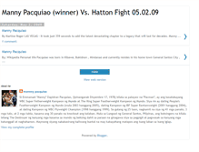 Tablet Screenshot of mannypacmanpacquiao101.blogspot.com